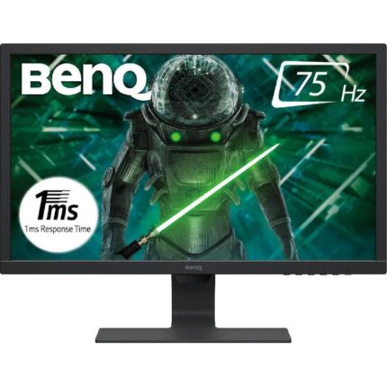 BenQ GL2480 Gaming Monitor 24-Inch LED Backlit Full HD 1920 x 1080 TN Panel Type 75Hz Refresh Rate 1ms Response Time Eye-Care Technology Slim Bezel Design  – Black